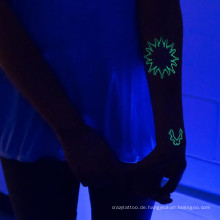 Natur Tattoo Glow In The Dark Geometrische modische menschlichen Körper Kunst gefälschte Tätowierung tempoaray Tattoo Aufkleber